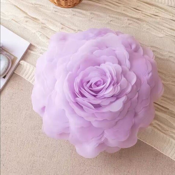 Gorgeous Rose Accent Pillow cover (roughly 16.5 inches) - whitish greenish - Picture 2 of 2